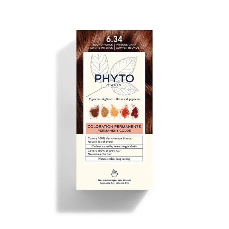 Phyto Phytocolor 6.34 Tintura Permanente per Capelli Biondo Scuro Rame