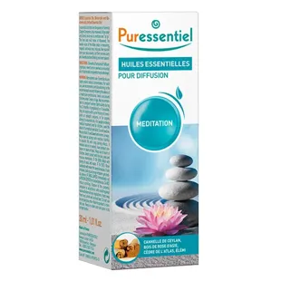 Diffusore per meditazione Puressentiel con miscela di oli essenziali, 30 ml