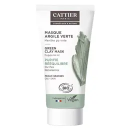 Cattier Argile Verte Masque Menthe Poivrée Bio 30ml