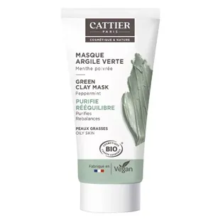 Cattier Argilla Verde Maschera Menta Piperita Bio 30ml