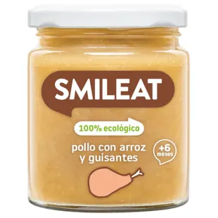 Smileat Organic Chicken and Rice Jar +6m 230 gr