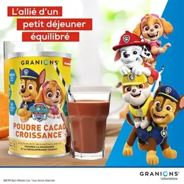 Granions Poudre Cacao Croissance Pat Patrouille 300g