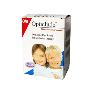 3M Opticlude Mini Patch Occhi Chiaro 6cm x 5cm 20 unità