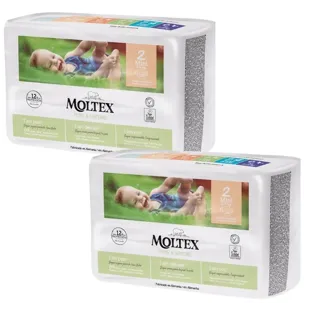 Moltex Pure&amp;Nature Diapers Size 2 Mini (3-6 Kg) 2x36 units