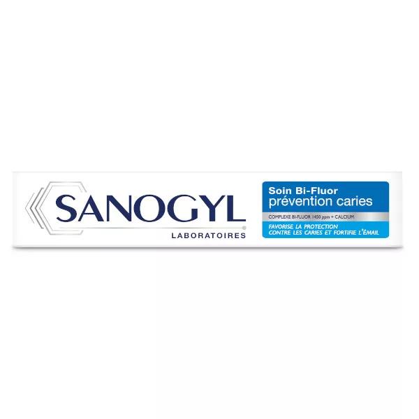 Fluoruro de la pasta de dientes de Sanogyl prevención Bi Caries 75ml