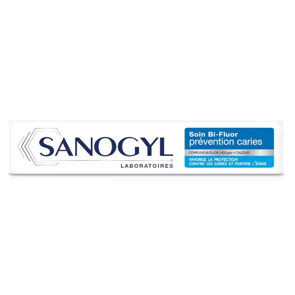 Sanogyl Dentifrice Soin Bi-Fluor Prévention Caries 75ml