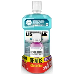 Listerine Bain de Bouche Mentholé 500 ml + 250 ml Offert