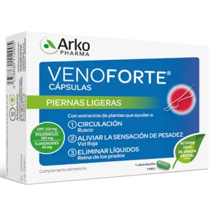 Arkopharma Venoforte Piernas Ligeras 30 Cápsulas