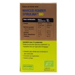 Marcus Rohrer Spirulina Bio 180 Comprimés