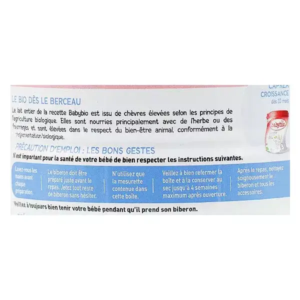 Babybio Caprea Goat's Milk 2nd age from 6 months 800g