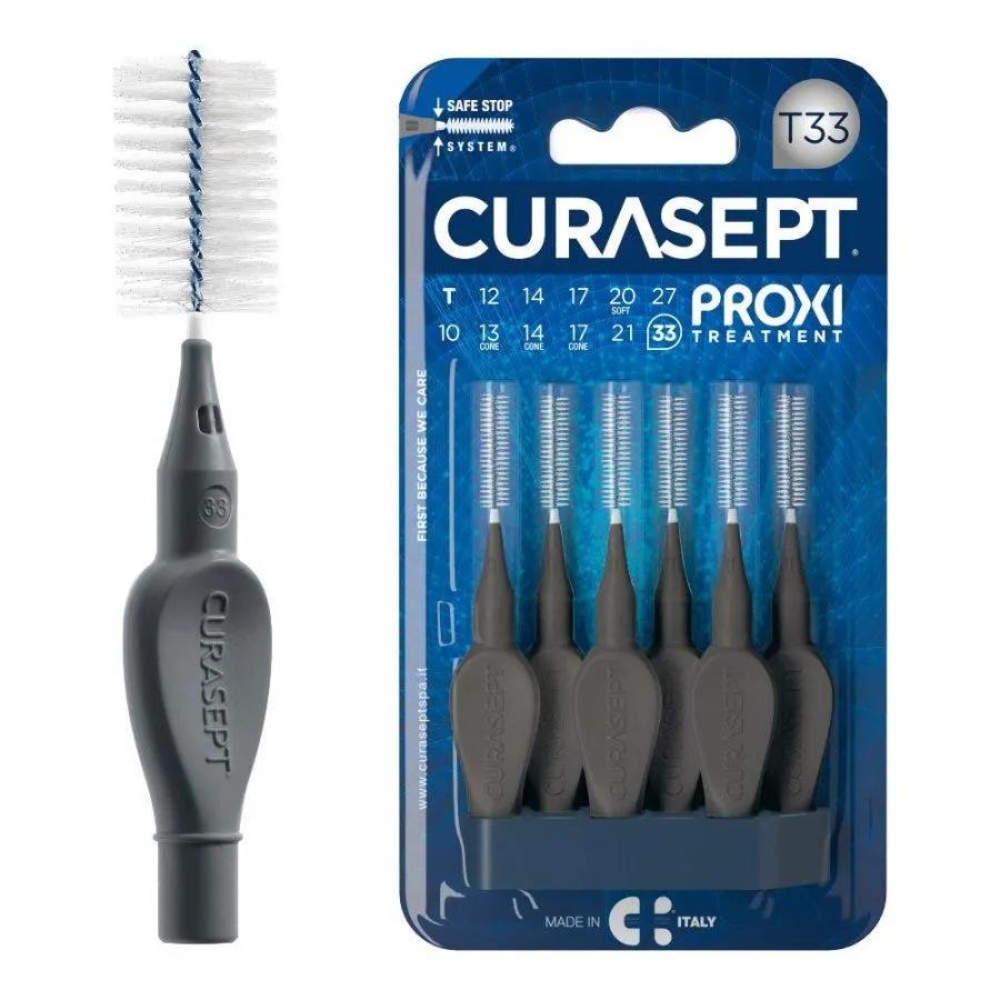 Curasept Proxi Treatment T33 Scovolino Antracite 6 pezzi