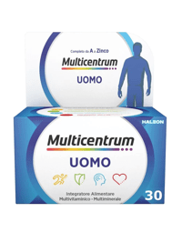 Multicentrum Uomo Integratore Alimentare Multivitaminico Vitamina B D3 A Calcio Magnesio 30 Compresse