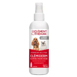 Clément Thékan Clémiderm Désinfectant de la peau pour tous animaux 150 ml