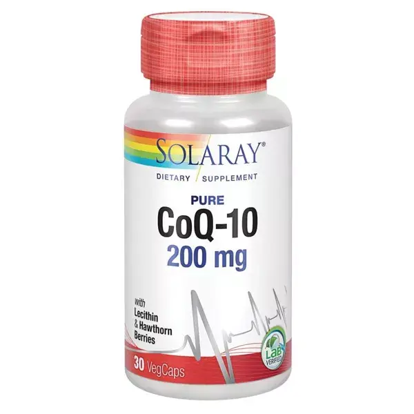 Solaray CoQ-10 200mg 30 Cápsulas Vegetales