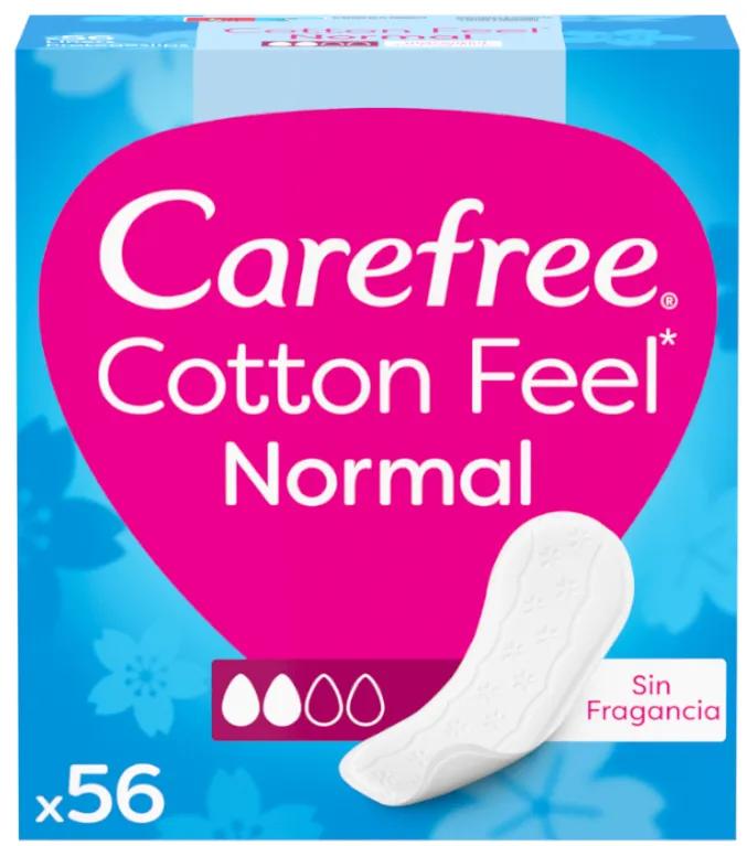 Carefree Protect Slip Normal Baumwolle Atmungsaktiv 56 Einheiten