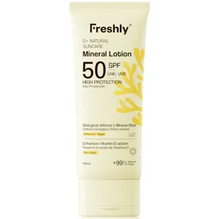 Freshly Cosmetics D+ Natural Suncare Mineral Lotion SPF50 100 ml