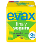 Evax Thin and Safe Normal Compresses Without Wings 16 units