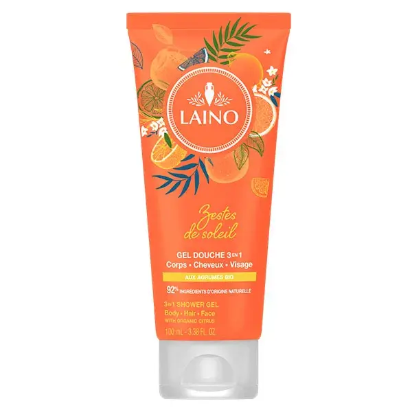 Laino Organic Citrus Fruit 3 in 1 Shower Gel & Shampoo 100ml 