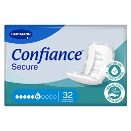 Confiance Secure Protections Anatomiques Absorption 6 Gouttes 32 Unités