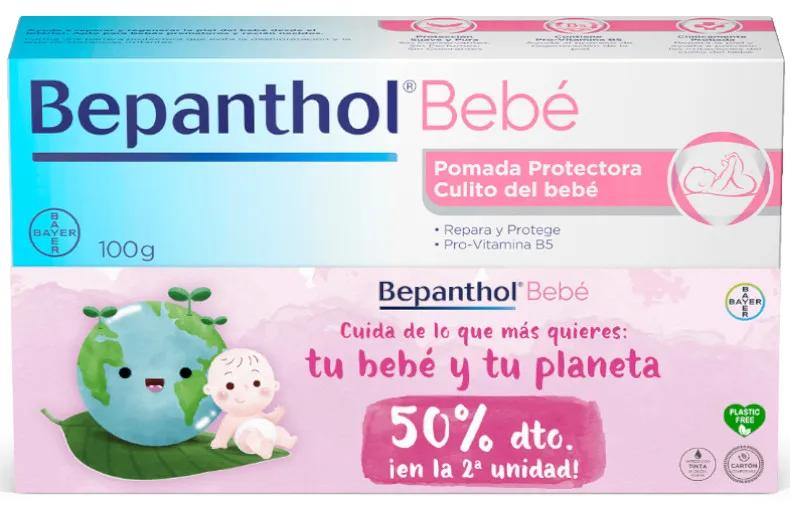 Bepanthol Bébé Pommade Protectrice Fesses 2x100 gr (2ème unité à 50%)