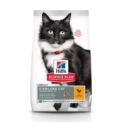 Hill's Science Plan Mature Adult 7+ Sterilised Cat Alimento Per Gatti Al Pollo 300G