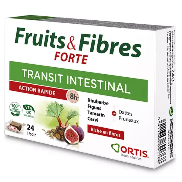 Ortis Transit Intestinal Fruits & Fibres Forte 24 cubes