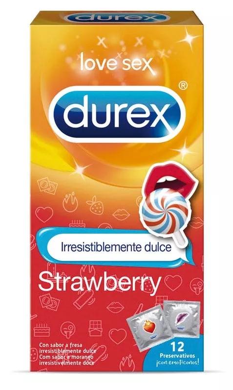 Durex Preservativo Emoji sabor Fresa 12 uds