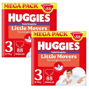 Huggies Little Movers Disney Panties Diapers Size 3 (6-11 Kg) 2x88 Units