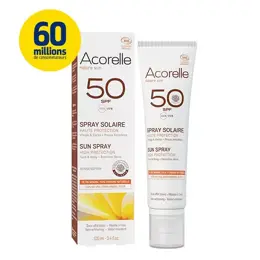 Acorelle Nature Sun Spray Solaire SPF50 Bio 100ml