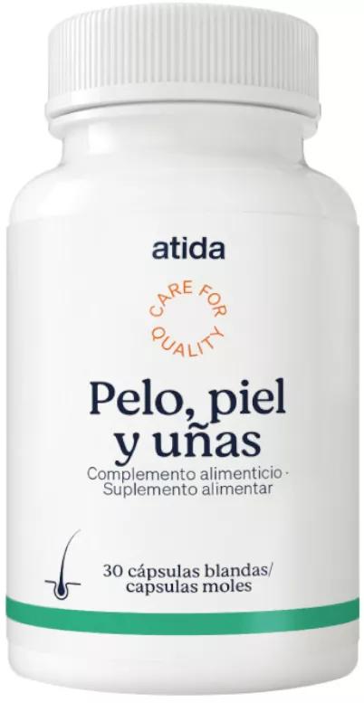 Atida Vitaminas Pelo, Piel y Uñas 30 Cápsulas Blandas