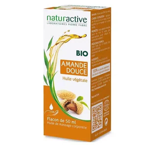 Naturactive aceite vegetal orgnico dulce almendra 50ml