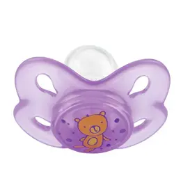 Nuby Sucette Mini Brites Ours Violet 6-18 mois