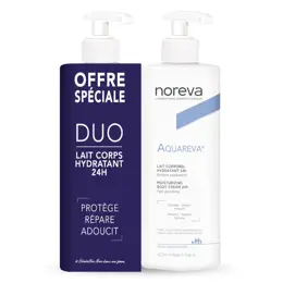 Noreva Aquareva Lait Corporel Hydratant 24h Lot de 2 x 400ml