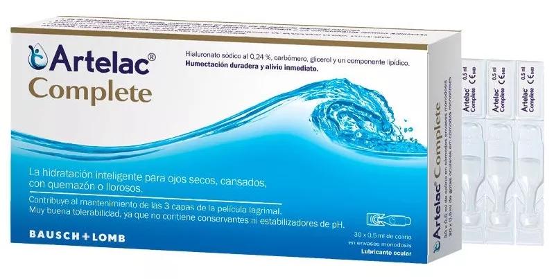 Bausch&Lomb Artelac Complete Lubrificante Ocular 30 Unidoses X 0,5ml