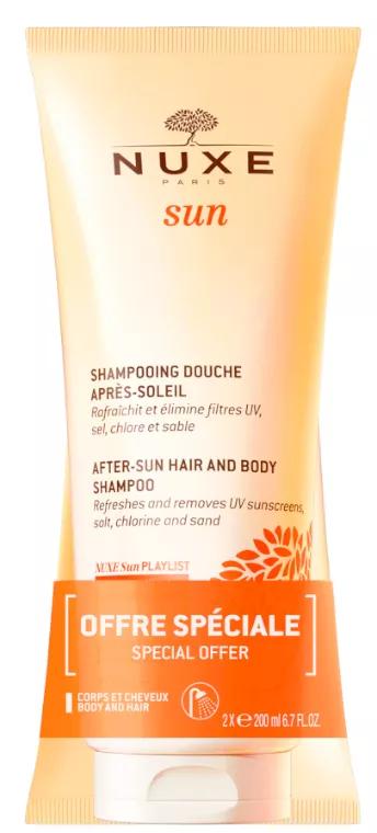 Pack Duplo Nuxe Sun Shampooing et Gel Douche Après Soleil 200 ml