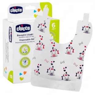 Chicco Babadores Biodegradáveis de Uso Único 36 unidades