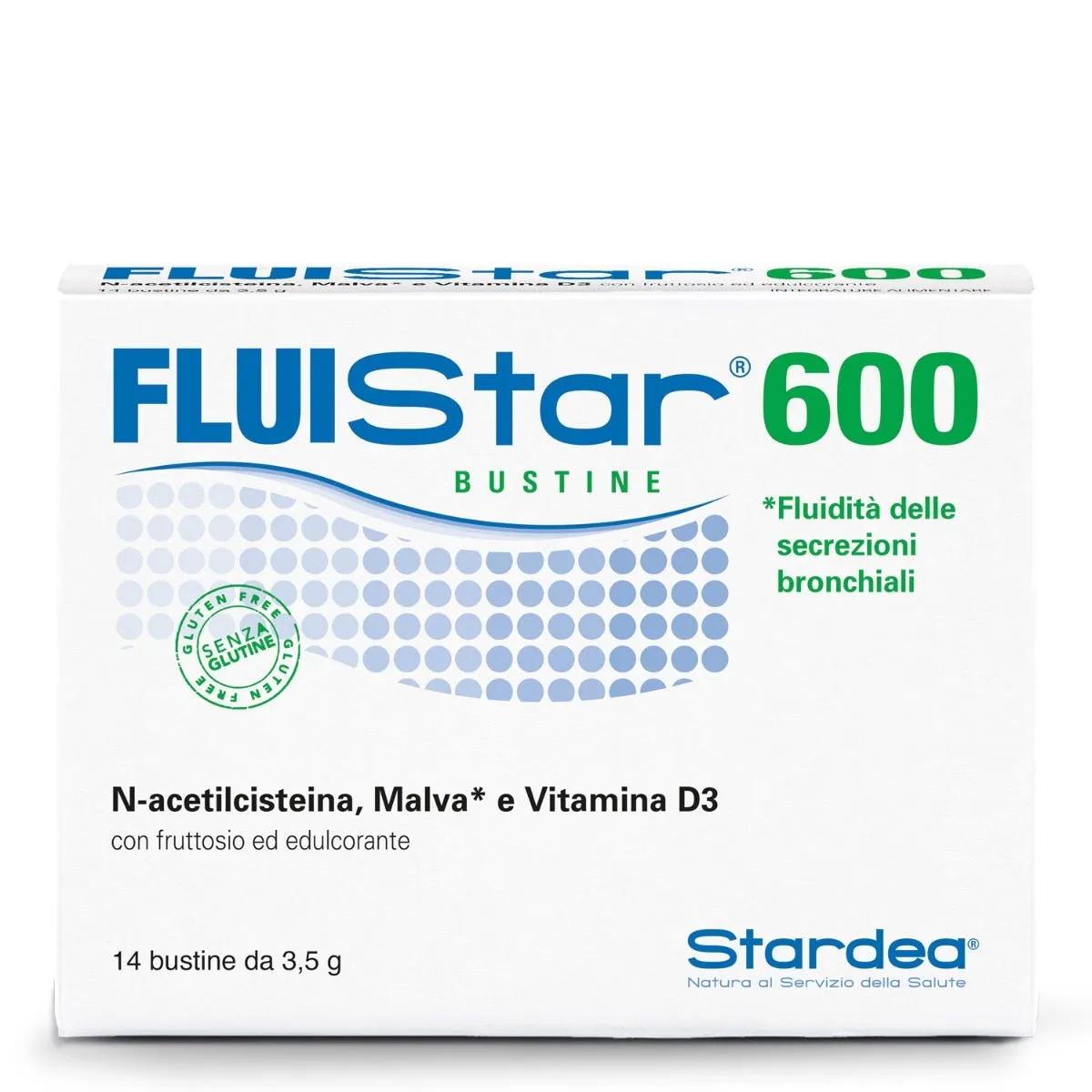 Fluistar 600 Integratore Fluidificante 14 Bustine