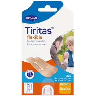 Band-Aids Elásticos Rápidos em Tecido 2 Tamanhos 20 unidades