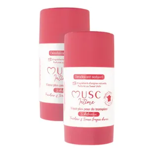 Deodoranti intimi Musk profumati al litchi dolce confezione da 2 x 50 g