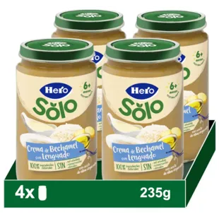 Hero Baby Jar of Bechamel Cream with Sole +8m 4x235 gr