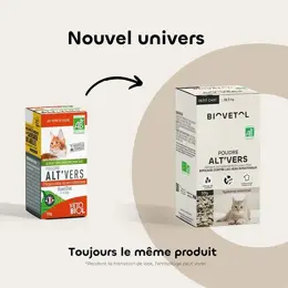 Biovetol - Alimentaire Bien-Être - Poudre Alt'vers Grand Chat Bio >5kg - 100g