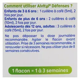 Alvityl -Défenses Sirop Echinacées, Propolis, Vitamines C & D dès 3 ans 240 ml