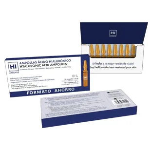 HI Antiage Ampoules Hylauronic Acid Triple Flash Effect 10Uds