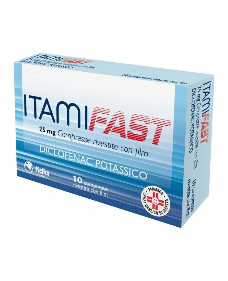 Itamifast 25mg Diclofenac Potassico Analgesico 10 Compresse Rivestite