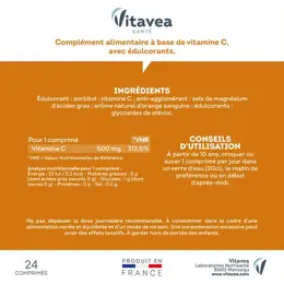 Vitavea Vitamine C 500mg Energie au quotidien 24 comprimés à croquer