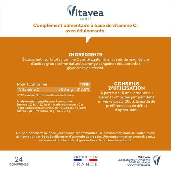 Nutrisanté vitamina C tabletas masticables de 500 mg 24