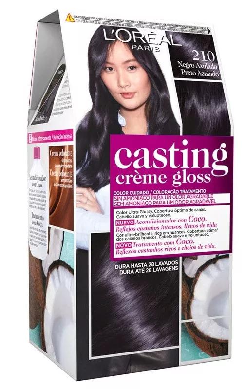 L'Oréal Casting Crème Gloss Tinte Nº 210 Negro Azulado