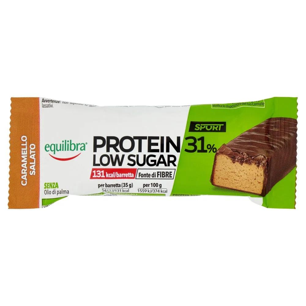 Equilibra Barretta Protein 31% Low Sugar Caramello Salato 1 Barretta