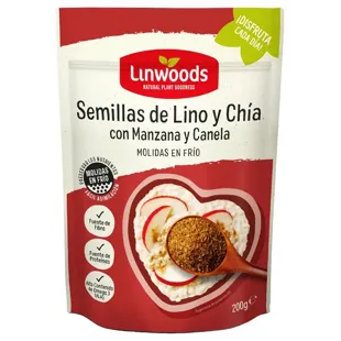 Linwoods Ground Flax and Chia Seeds with Apple and Cinnamon 200g