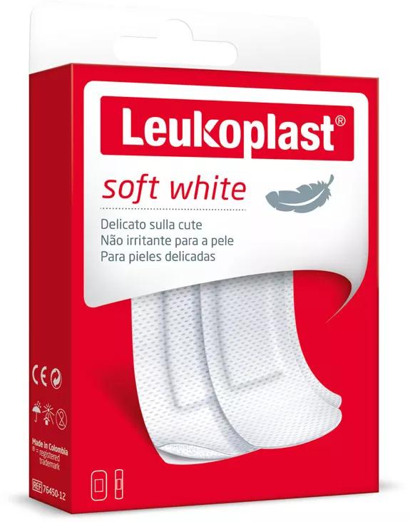 Leoukoplast Soft White 19 mm x 72 mm 20 uns